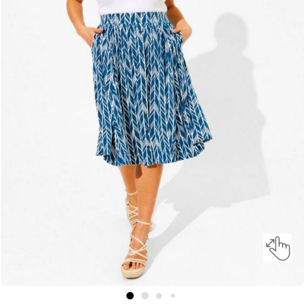 Midi Super Soft Button-Front Skirt